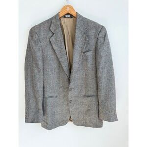 Vito Rufolo Men's Silk Wool Plaid Blazer Sport Coat Made In Italy Size 38LN